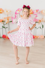Rose Garden Smocked Ruffle Dress - Image 8