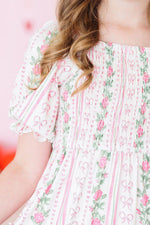 Rosebud Bows Smocked Ruffle Dress - Image 3