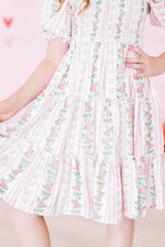 Rosebud Bows Smocked Ruffle Dress - Image 7