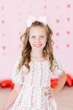 Rosebud Bows Smocked Ruffle Dress - Image 8