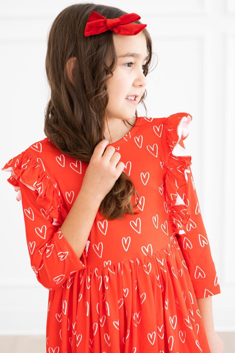Roses are Red Ruffle Twirl Dress - Image 2