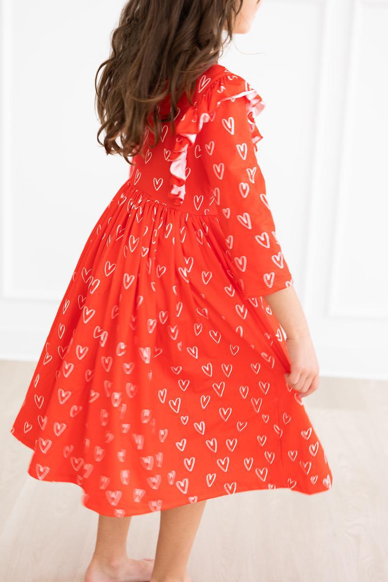 Roses are Red Ruffle Twirl Dress - Image 4
