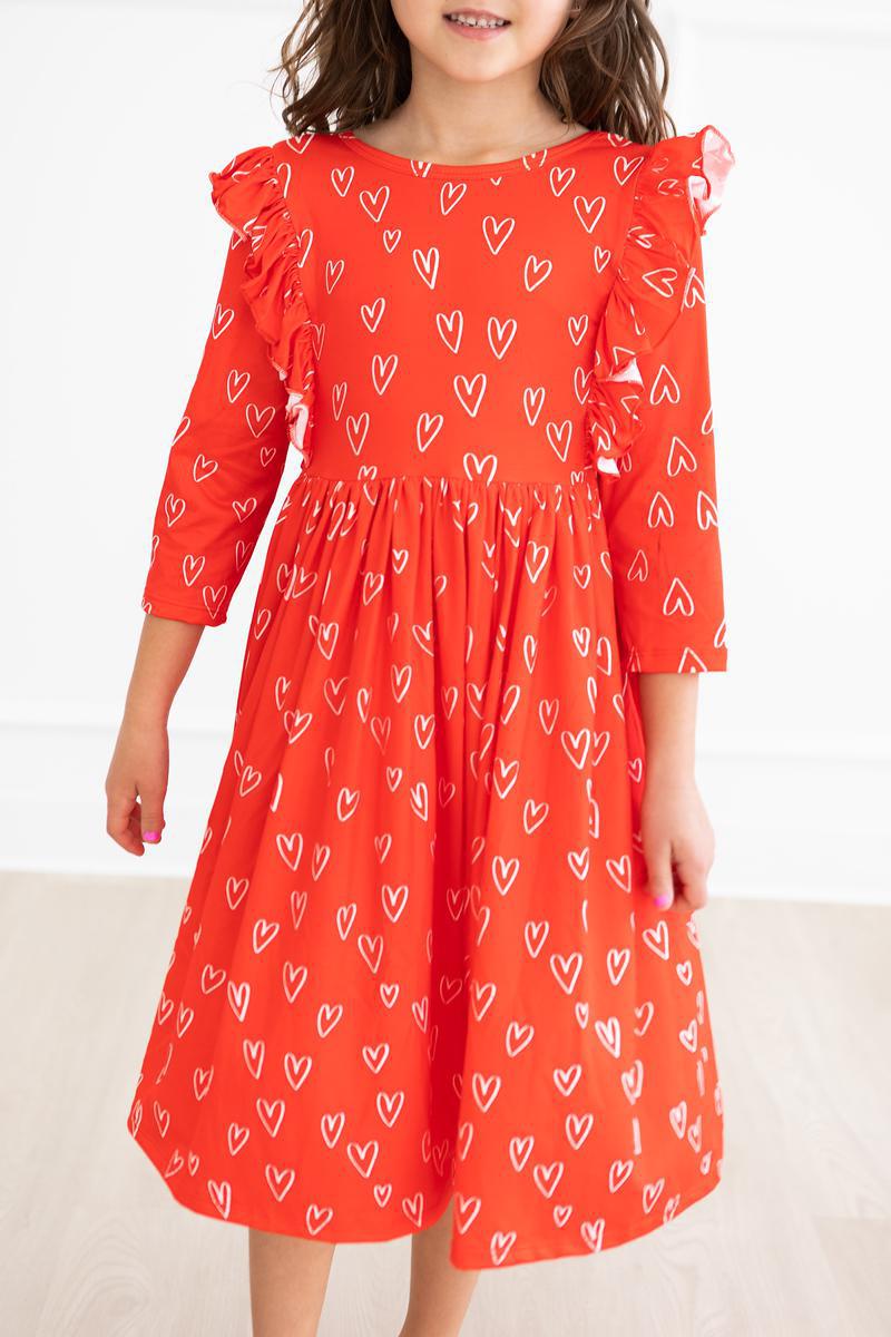Roses are Red Ruffle Twirl Dress - Image 5