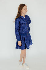 Royal Blue Sequin Jacket - Image 3