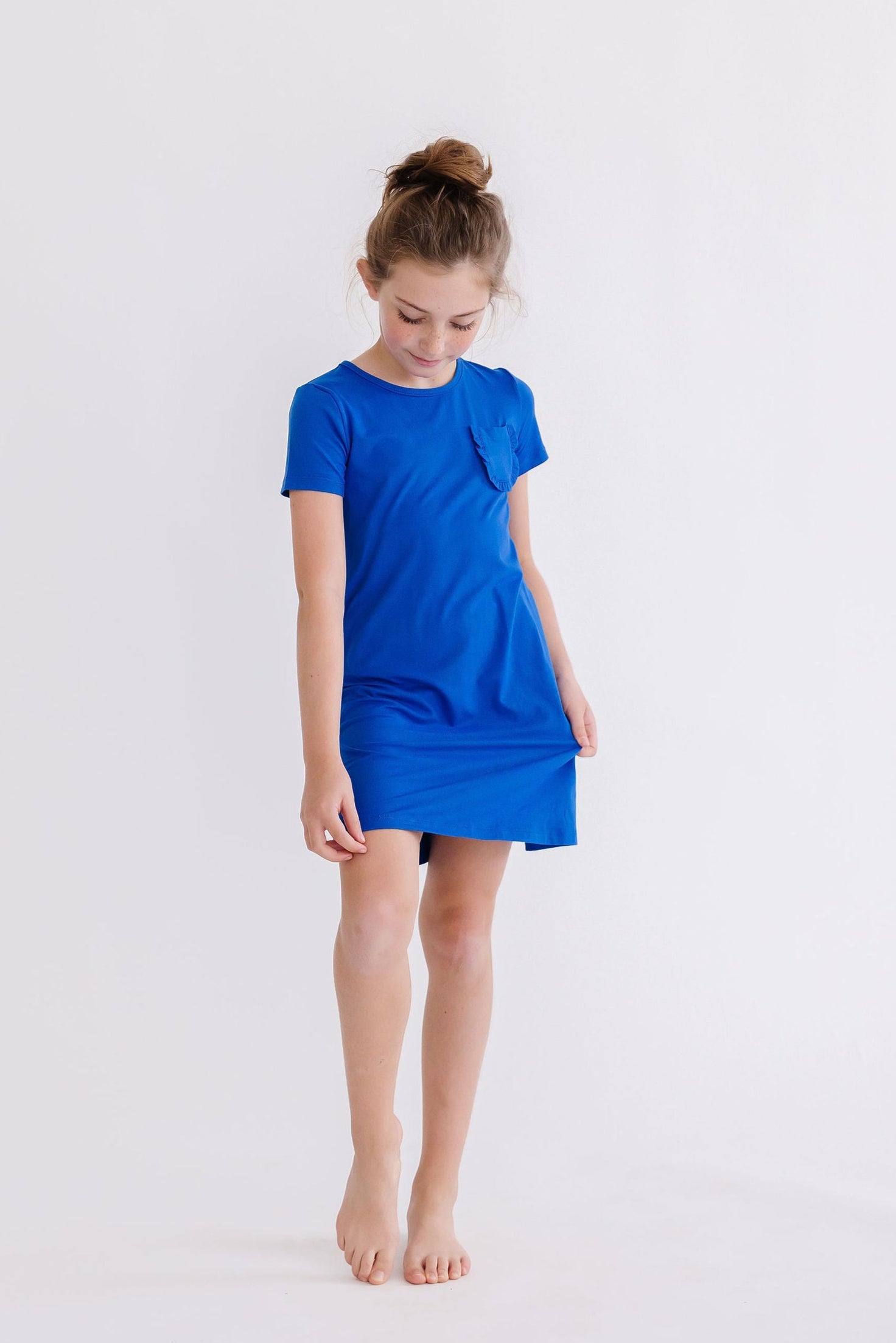Royal Blue T-Shirt Dress - Image 2
