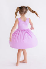 Bright Lilac Tank Pocket Twirl Dress - Image 3