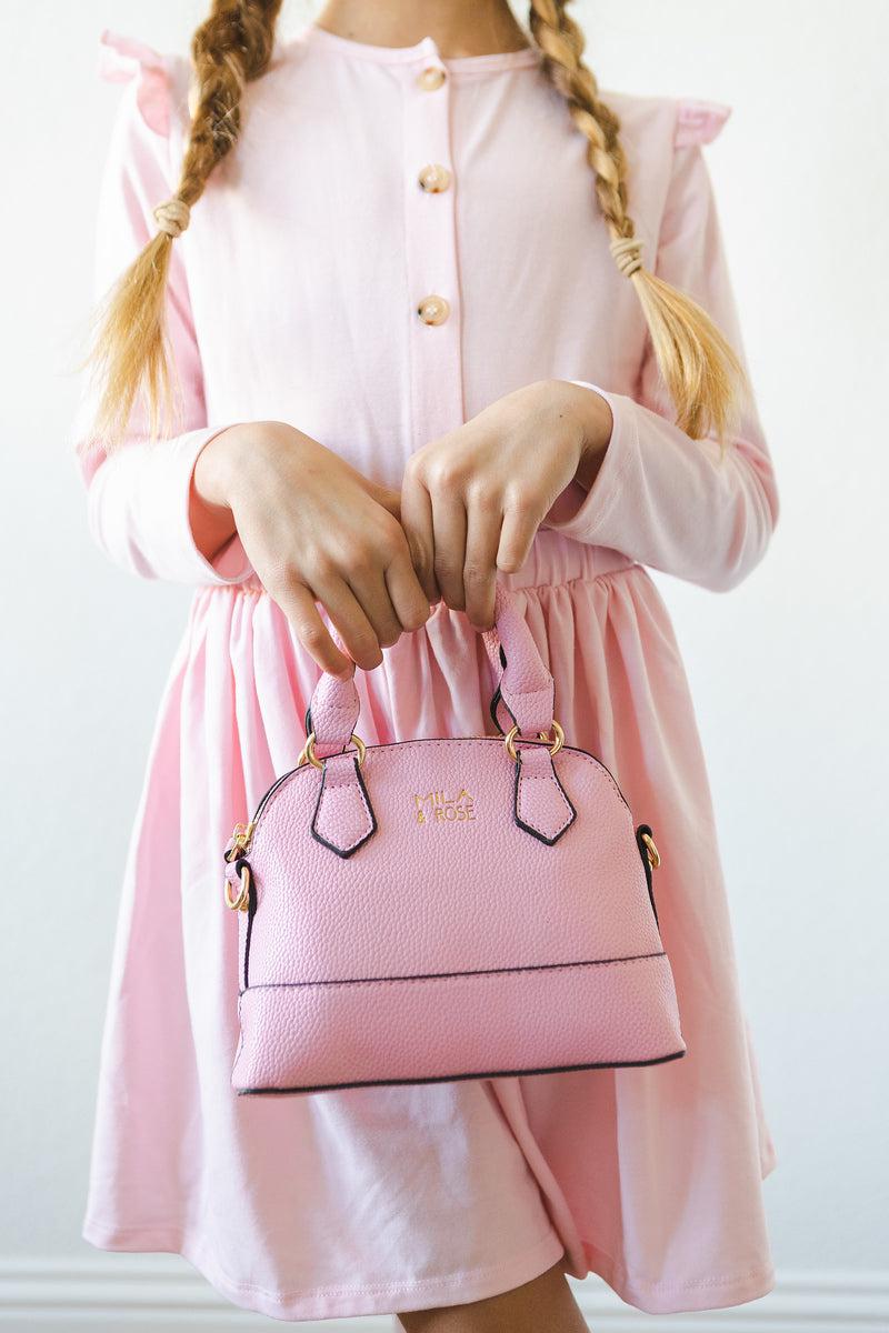 Bubblegum Pink Girl's Crossbody Purse - Image 3