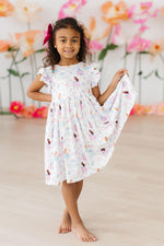 Fairy Princess Flutter Sleeve Twirl Dress - Image 4