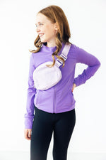 Lavender Fleece Belt Bag - Image 2