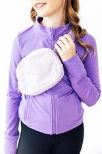 Lavender Fleece Belt Bag - Image 3