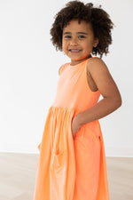 Neon Coral Tank Pocket Twirl Dress - Image 6