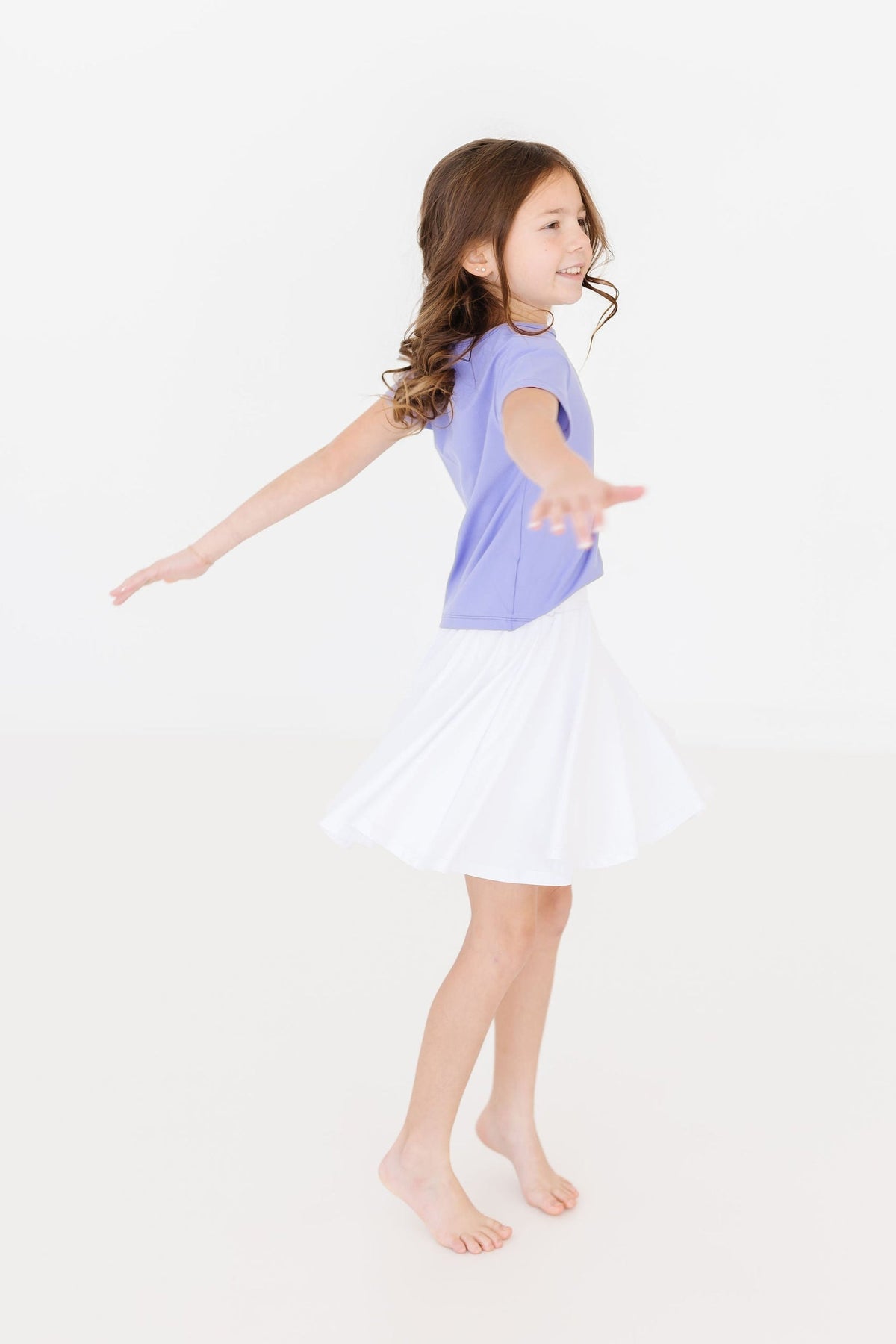 Periwinkle Ruffle Pocket Tee - Image 5