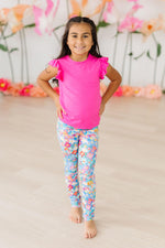 Preppy Floral Leggings - Image 3