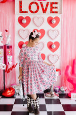 SALE Disco Bows 3/4 Sleeve Pocket Twirl Dress - Image 3