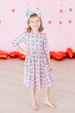 SALE Disco Bows 3/4 Sleeve Pocket Twirl Dress - Image 7