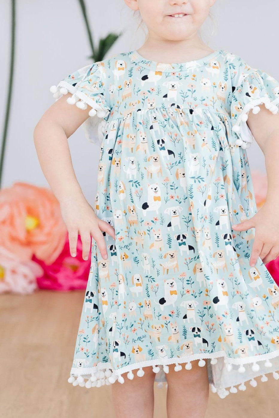 Furry Friends Pom Pom Dress - Image 5