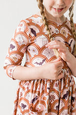SALE Hocus Pocus 3/4 Sleeve Pocket Twirl Dress - Image 2