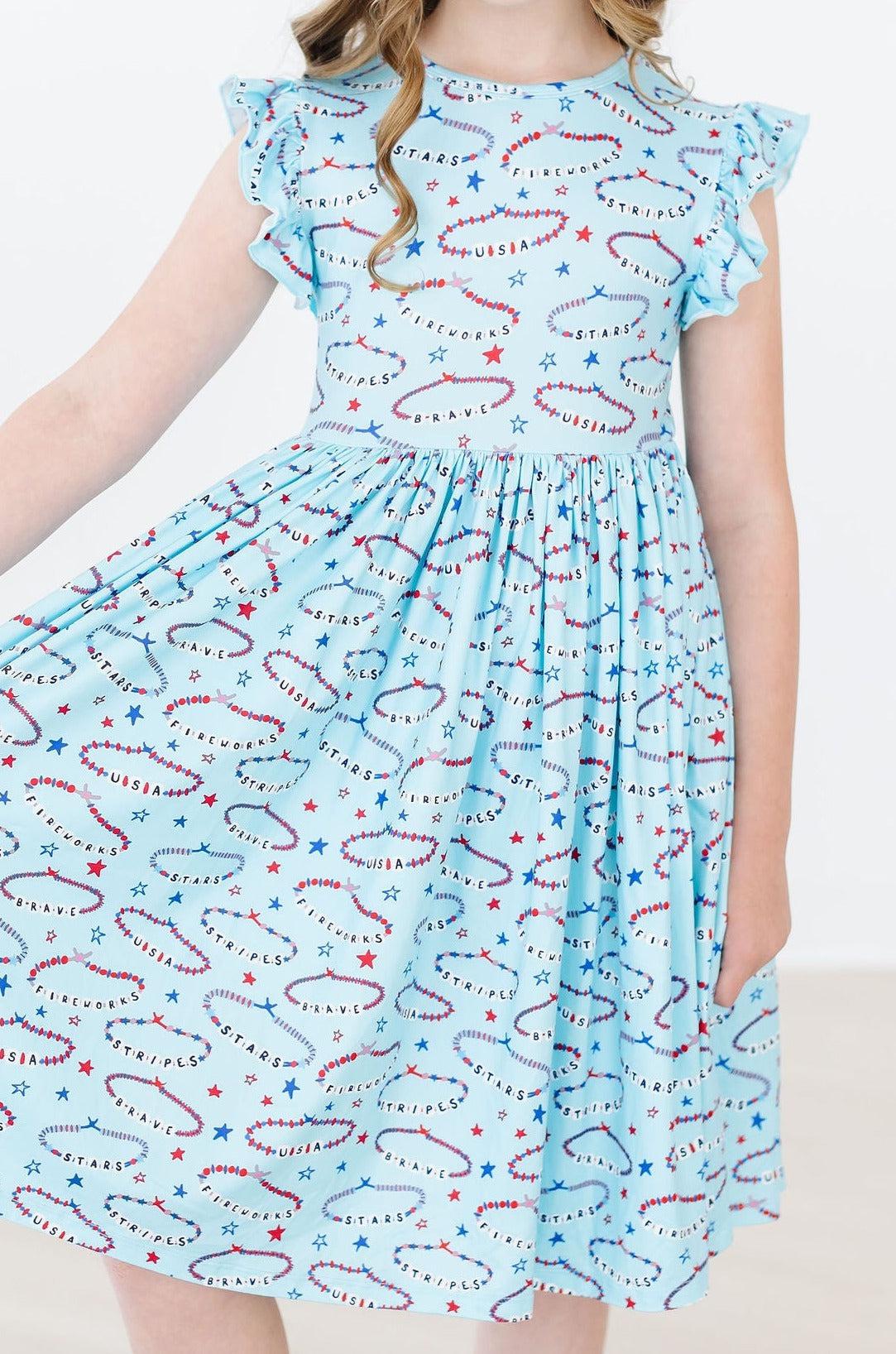 SALE Miss Americana (Mila's Version) Flutter Sleeve Twirl Dress - Image 6