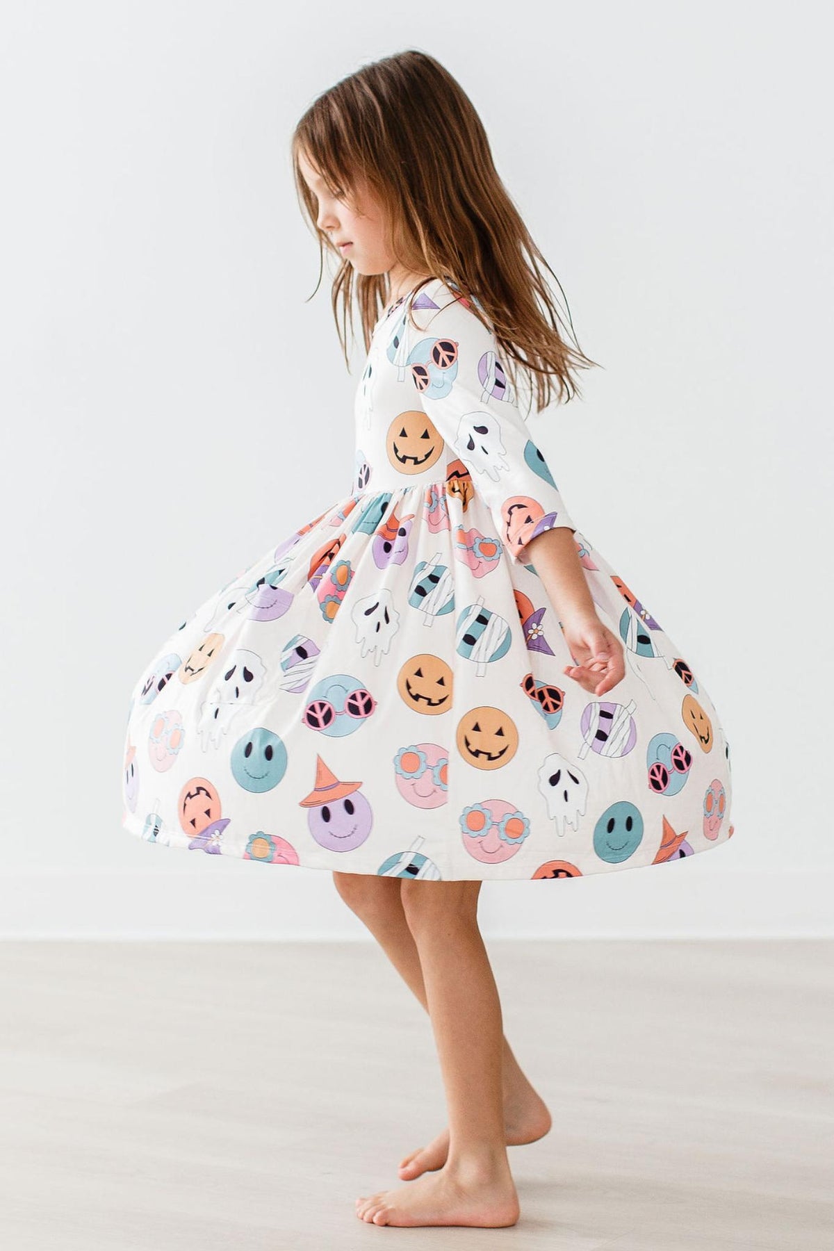 SALE Monster Mash 3/4 Sleeve Pocket Twirl Dress - Image 5