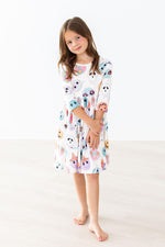 SALE Monster Mash 3/4 Sleeve Pocket Twirl Dress - Image 6