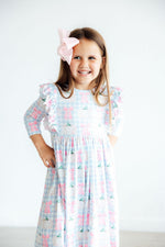 SALE Pumpkin Picnic 3/4 Sleeve Ruffle Twirl Dress - Image 6