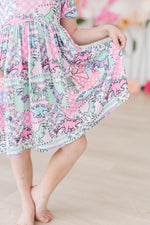 SALE Quilted Dinos S/S Pocket Twirl Dress - Image 6