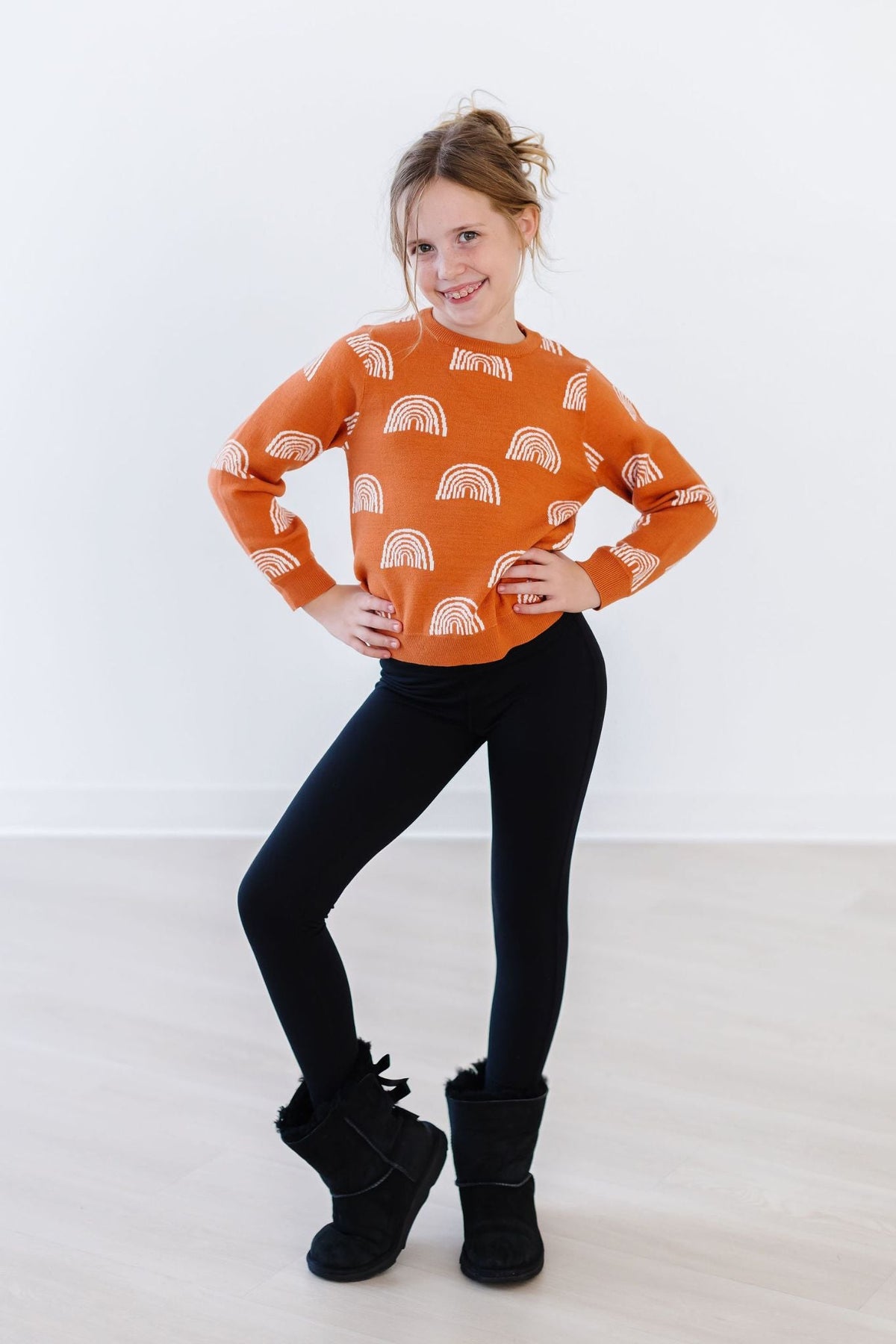 SALE Rainbows in Fall Sweater - Image 4