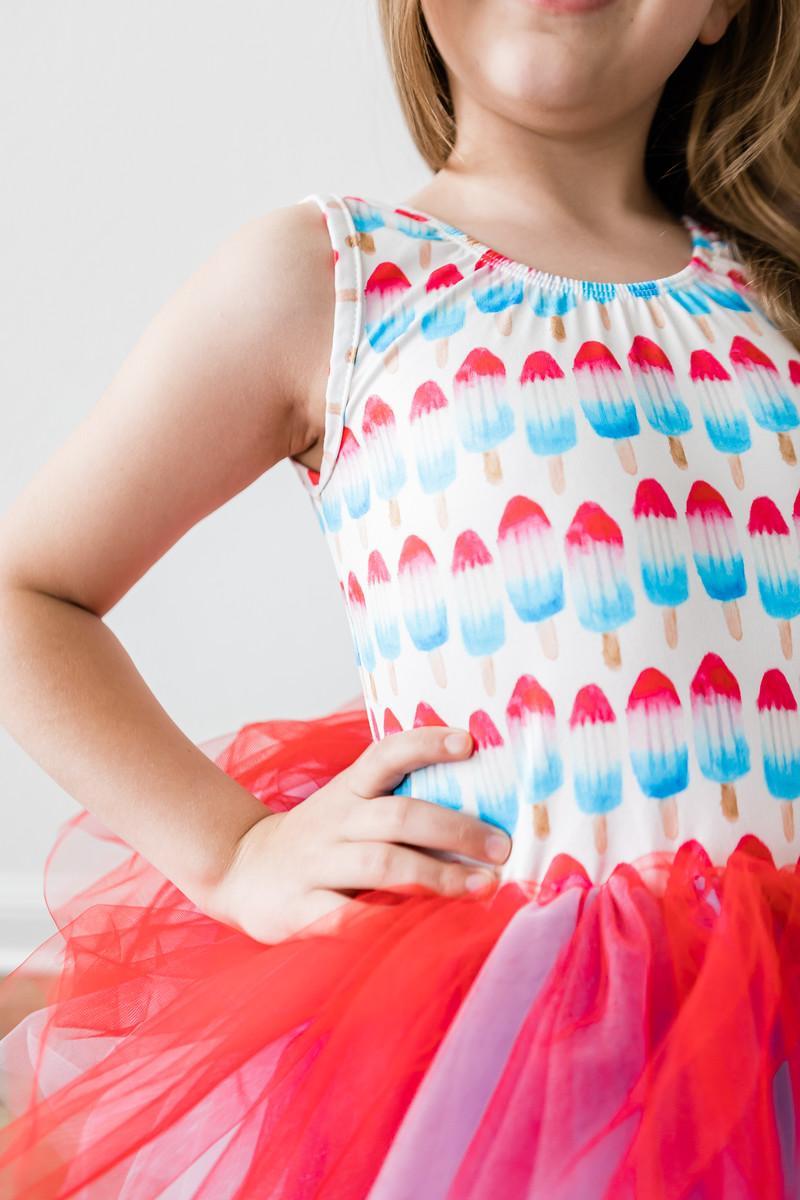 SALE Red, White & Cute Tank Tutu Leotard - Image 2
