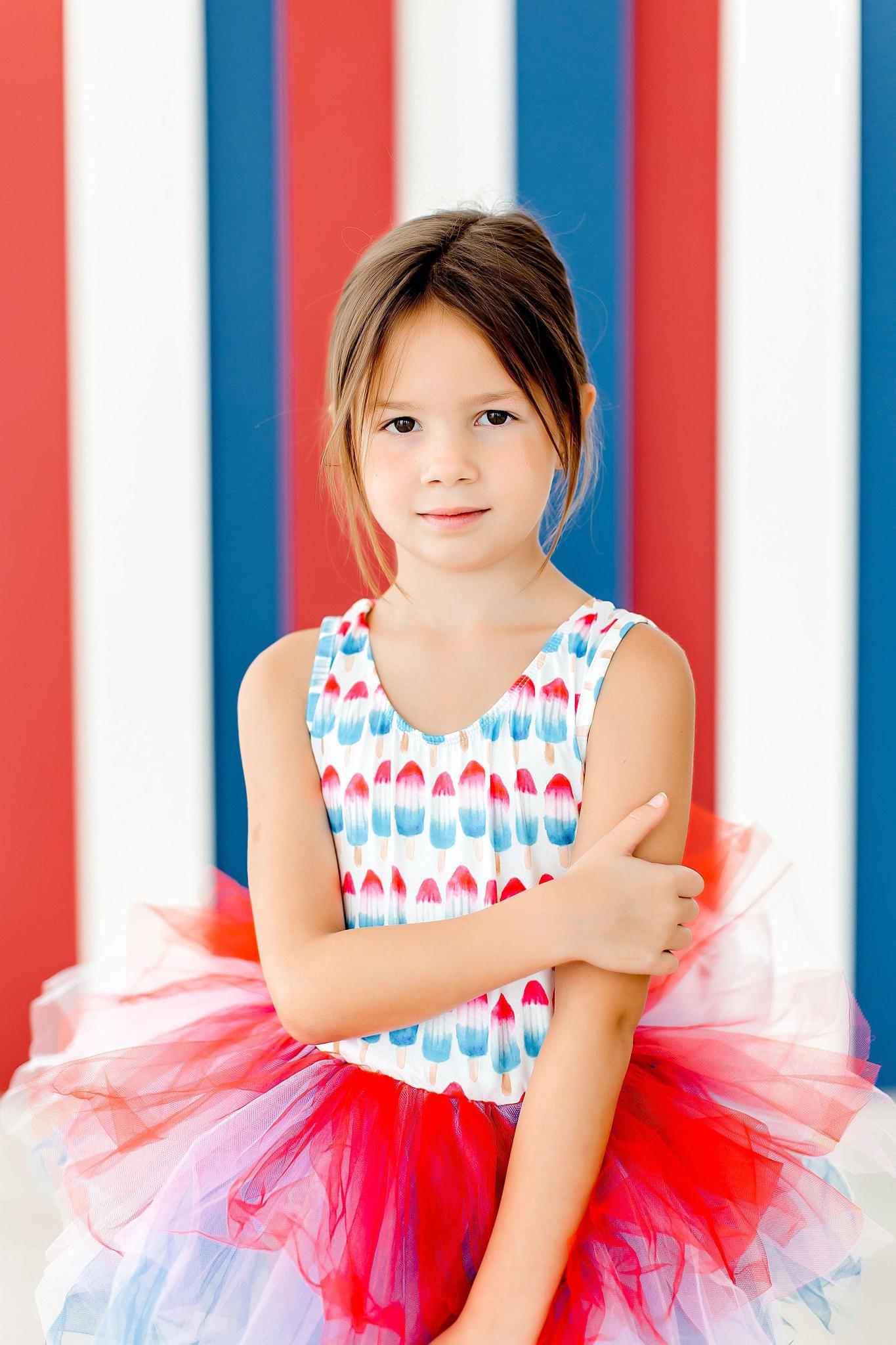 SALE Red, White & Cute Tank Tutu Leotard - Image 3
