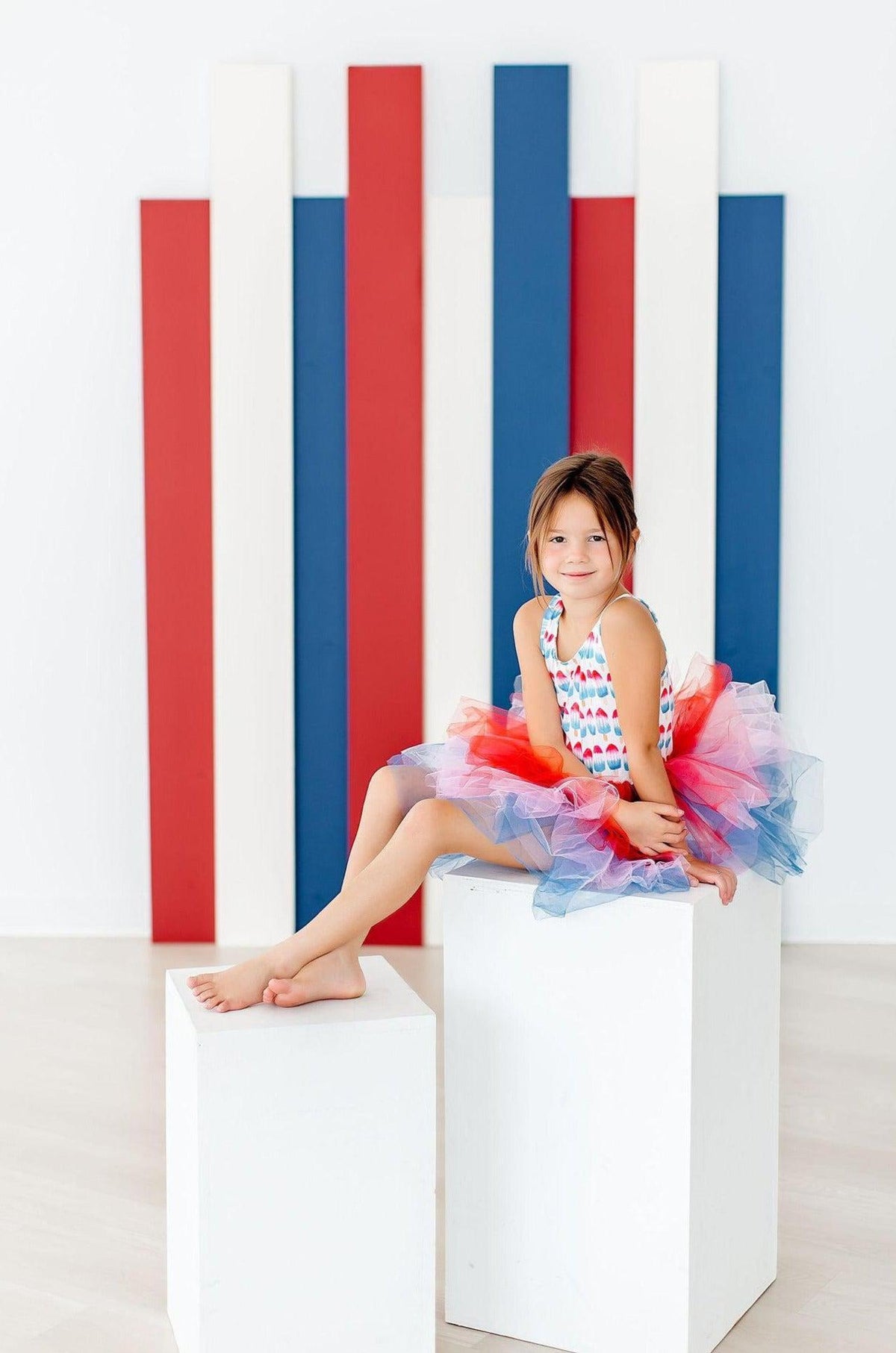 SALE Red, White & Cute Tank Tutu Leotard - Image 4
