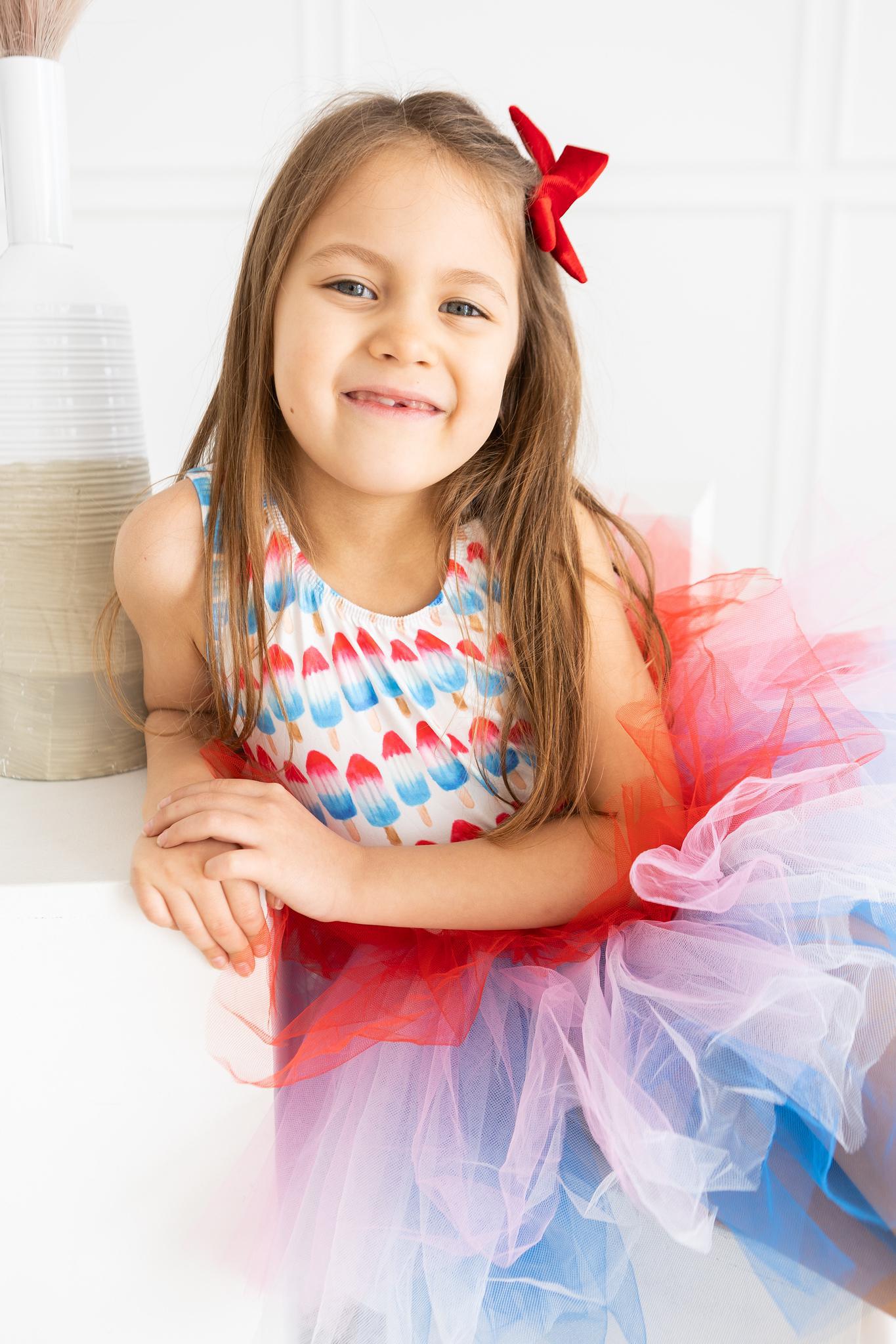 SALE Red, White & Cute Tank Tutu Leotard - Image 5