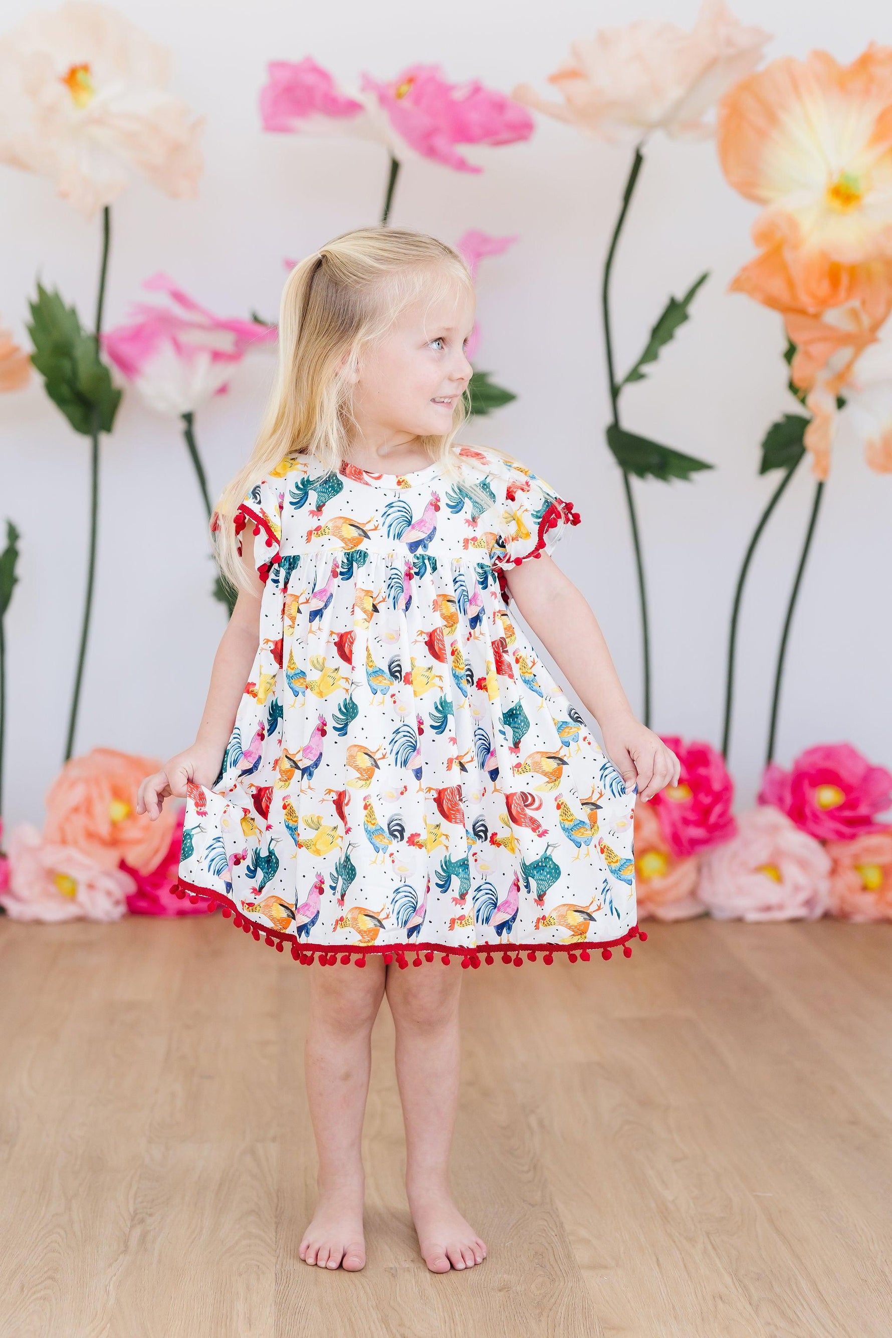 Rooster Pom Pom Dress - Image 6