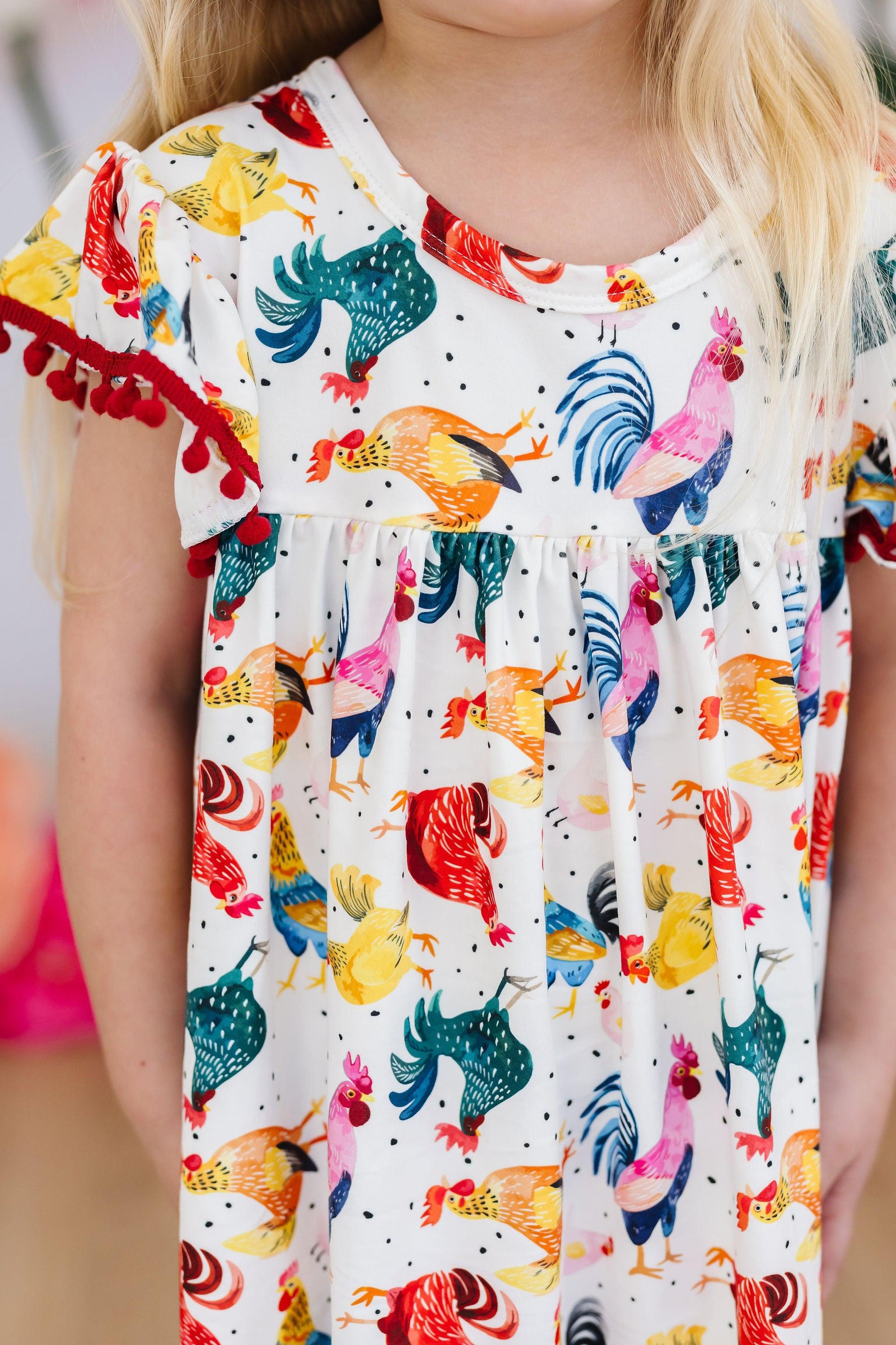 Rooster Pom Pom Dress - Image 5