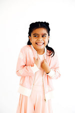 SALE Soft Pink Suns Satin Jacket - Image 2