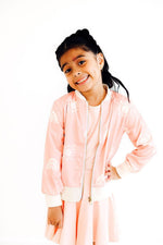 SALE Soft Pink Suns Satin Jacket - Image 3