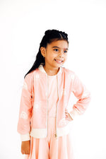 SALE Soft Pink Suns Satin Jacket - Image 4