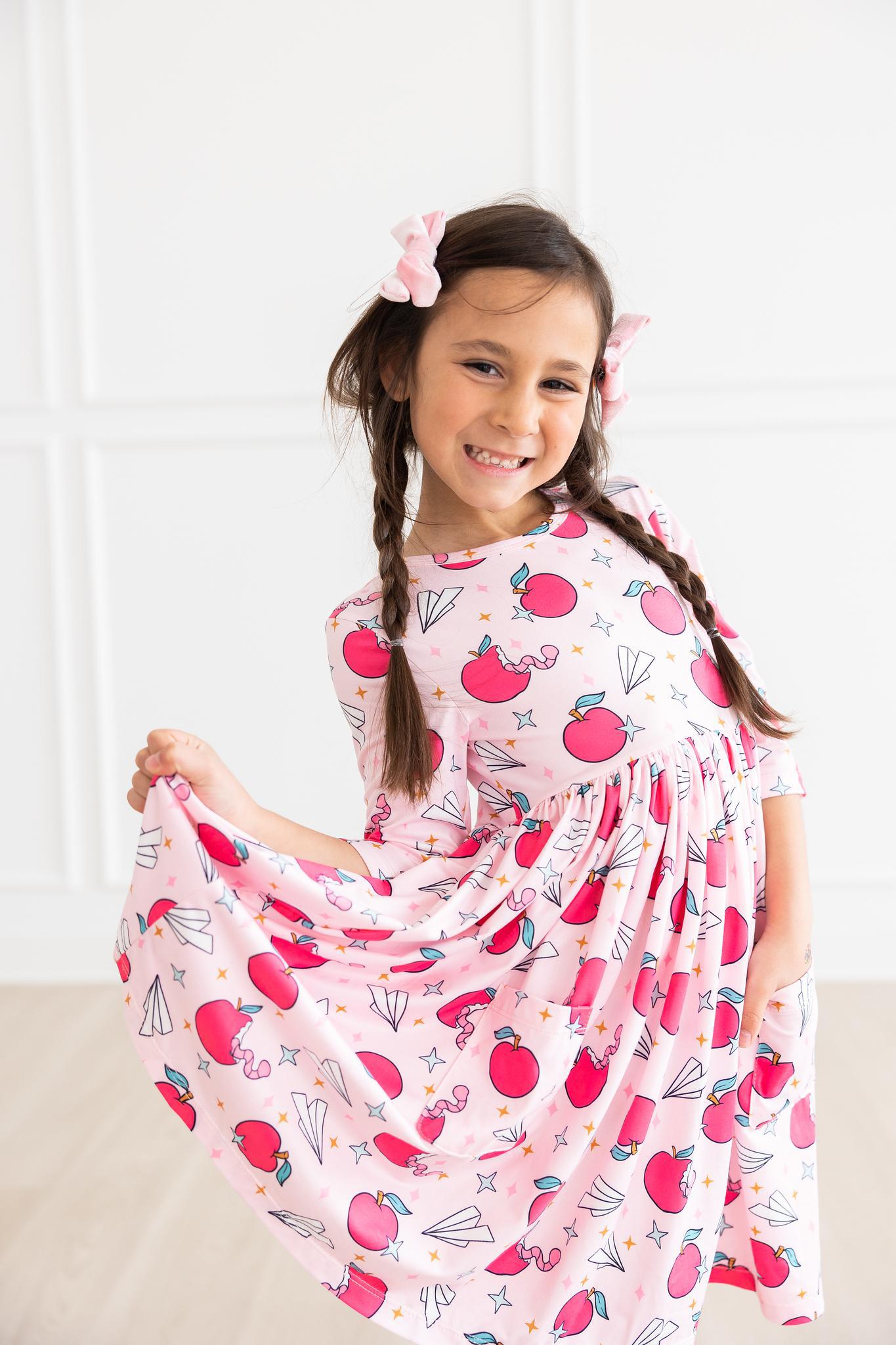 SALE Star Student 3/4 Sleeve Pocket Twirl Dress - Image 4