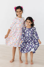 SALE Tied with a Boo 3/4 Ruffle Twirl Dress - Image 3