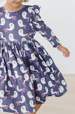 SALE Tied with a Boo 3/4 Ruffle Twirl Dress - Image 4