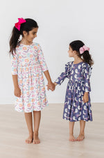 SALE Tied with a Boo 3/4 Ruffle Twirl Dress - Image 5