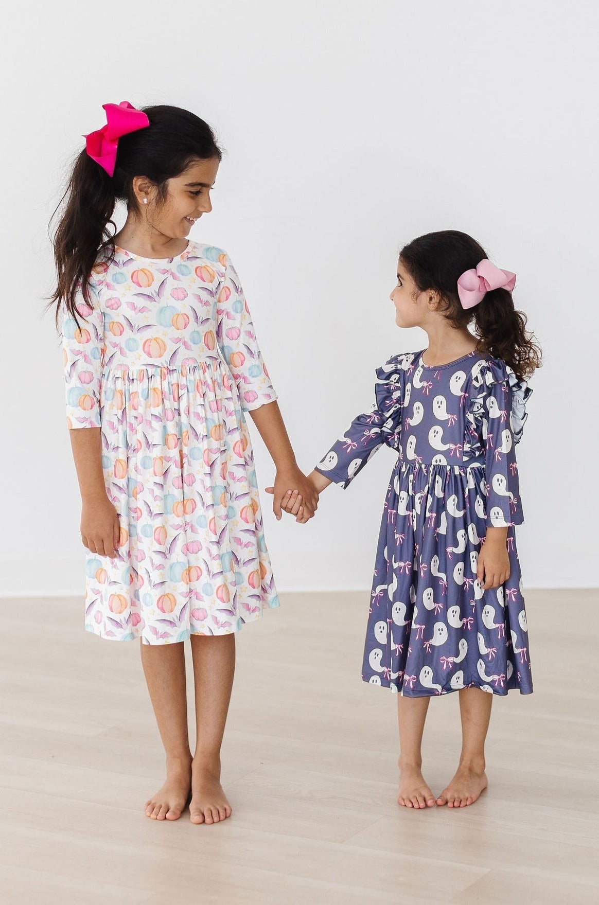 SALE Tied with a Boo 3/4 Ruffle Twirl Dress - Image 5