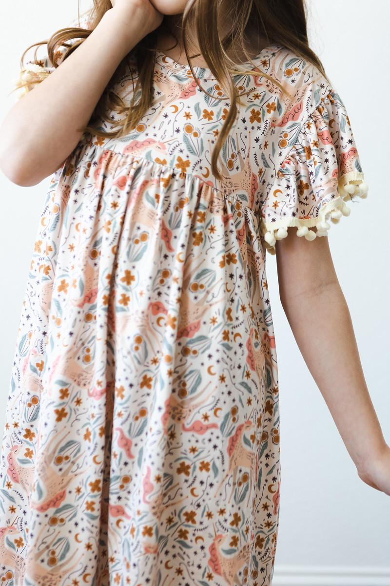 Unicorn Soiree Pom Pom Dress - Image 5