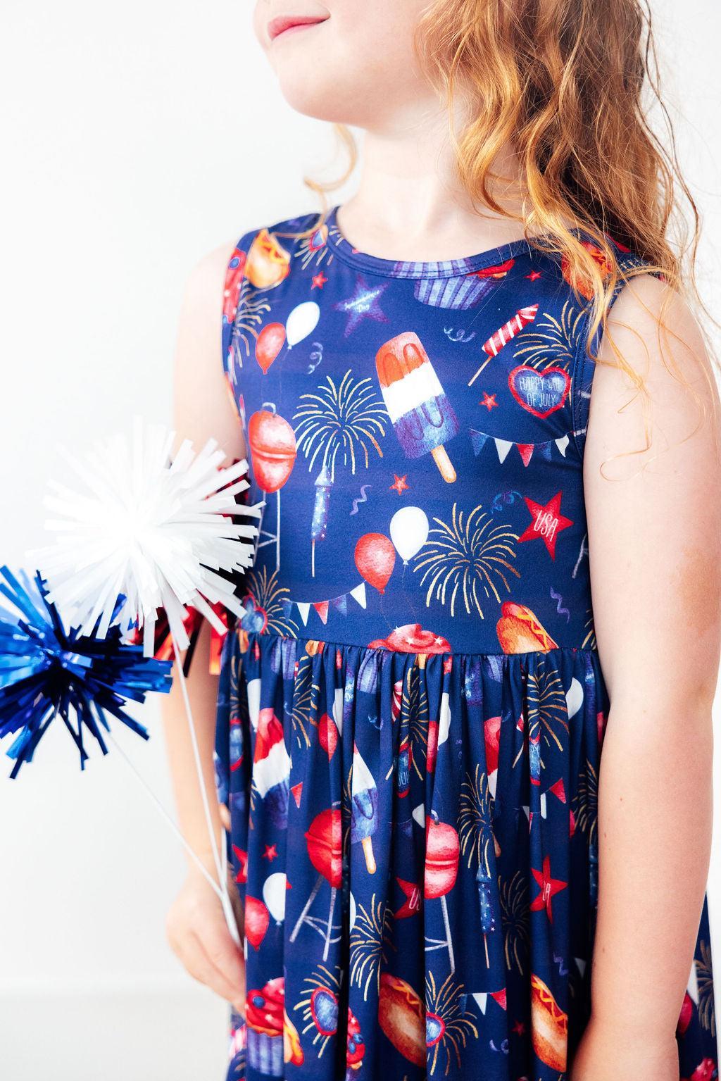 SALE You Look Like the 4th of July Tank Twirl Dress - Image 2