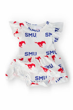 SMU White Mustang Flutter Twirl Bodysuit - Image 2
