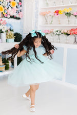 Sage Shimmer Tutu Dress - Image 4