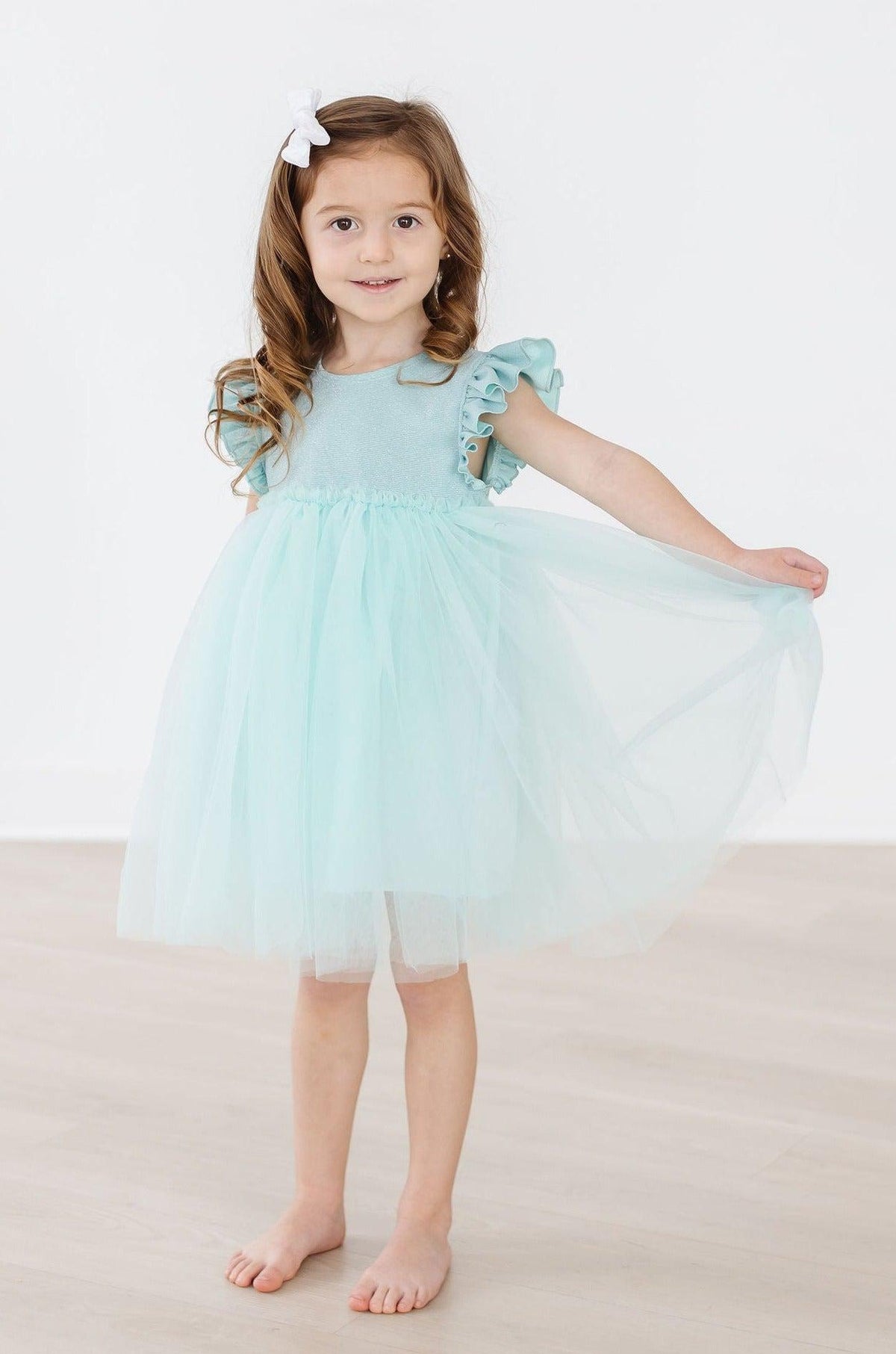 Sage Shimmer Tutu Dress - Image 6