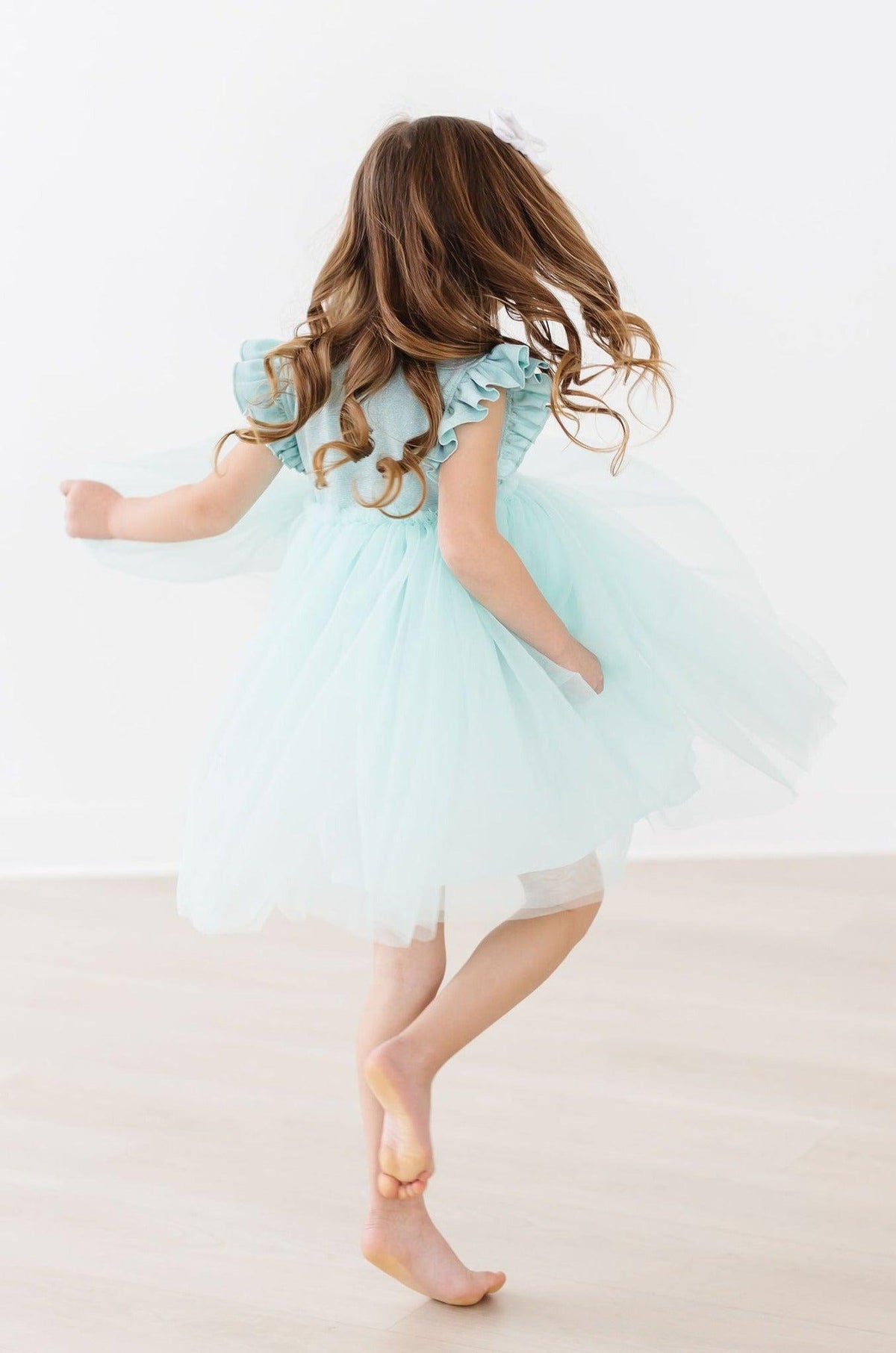 Sage Shimmer Tutu Dress - Image 8