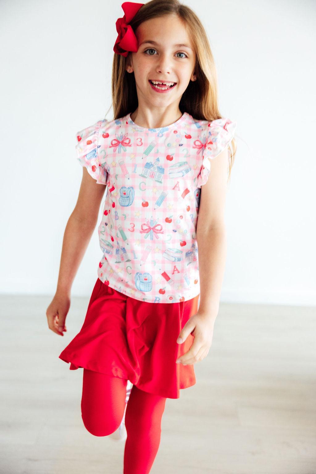 School Days S/S Ruffle Tee - Image 5