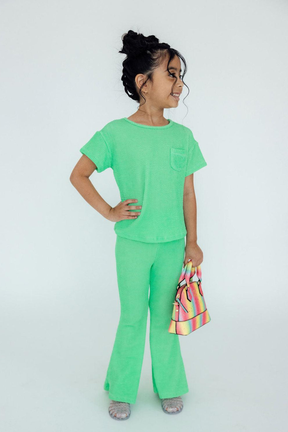 Seafoam Green Scrunchy Bells - Image 2