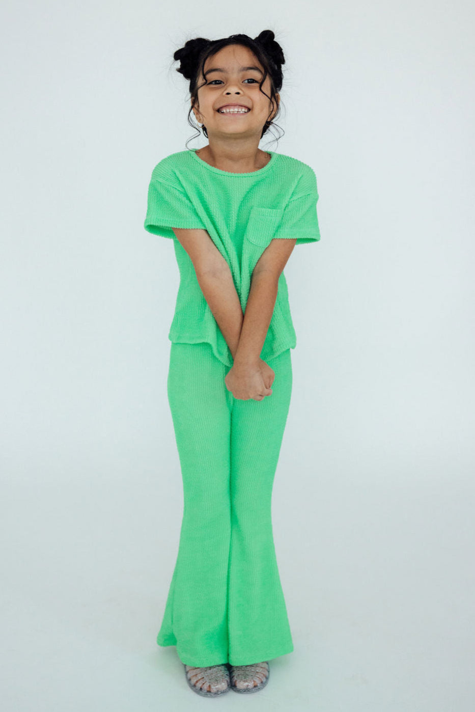 Seafoam Green Scrunchy Pocket Tee - Image 2